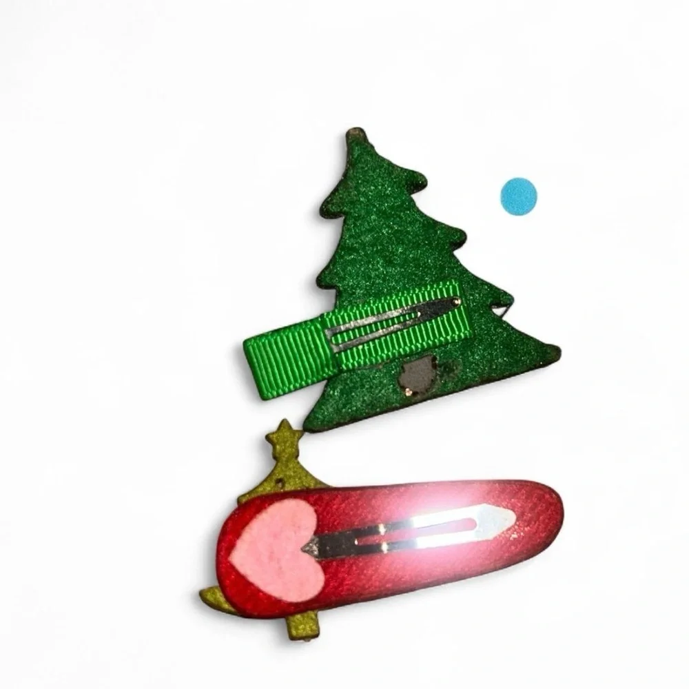 Festive Christmas Tree Hair Clip